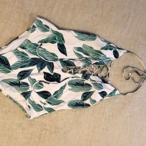 Cupshe palm print one piece